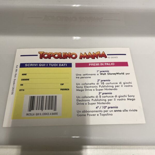 SEGA MEGA DRIVE - Topolino Mania - Disney - immagine 9