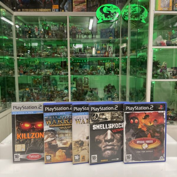 SONY Ps2 Lotto Giochi Di Guerra Full Spectrum / Shellshock Pal ita
