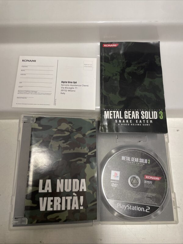 SONY Ps2 Playstation 2  Konami Metal Gear Solid 3 Pal Ita Completo - immagine 4