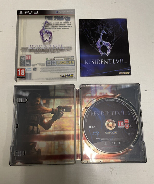 SONY Ps3 Playstation Resident Evil 6 Steelbook Pal ita + Artbook Limited -Bundle - immagine 4