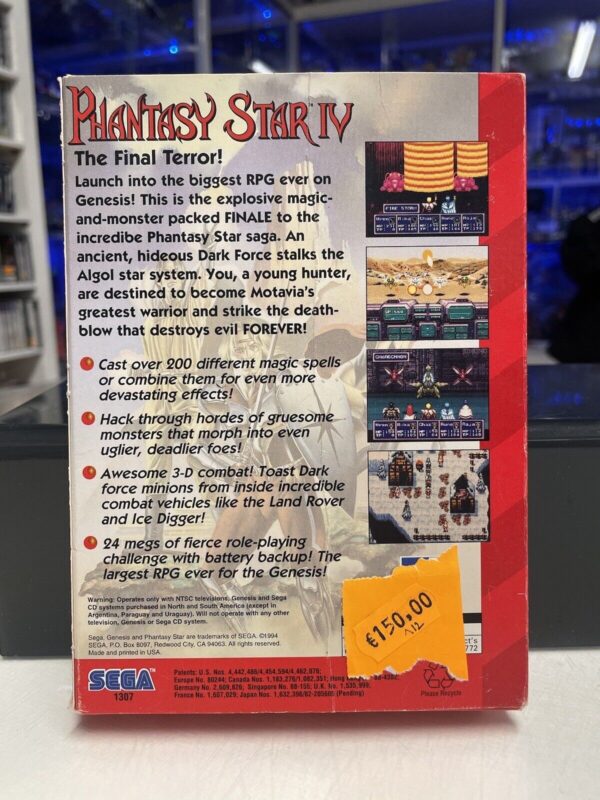Sega GENESIS Phantasy Star IV SEGA mega drive NTSC-US - immagine 3