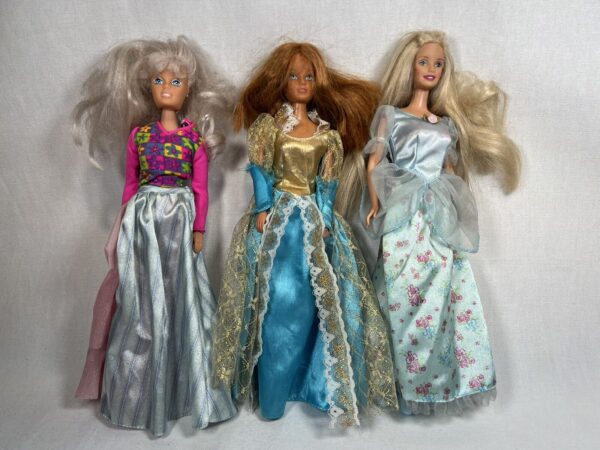lotto 3 bambole barbie doll tanya