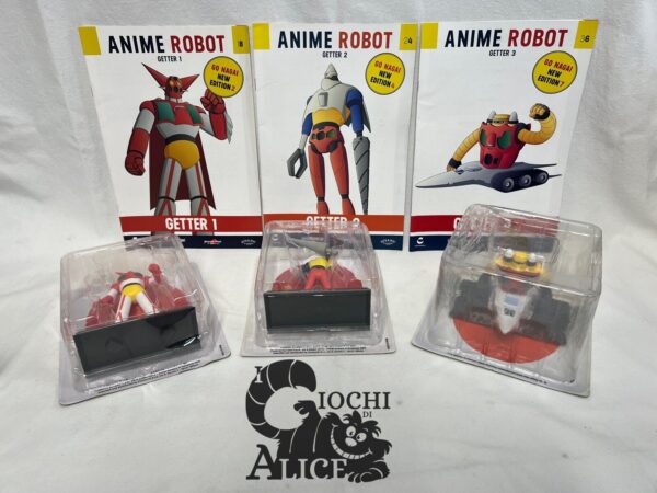 Anime Robot Collection  N.18 - 24 - 36. Trio Getter Completo Con Fascicoli