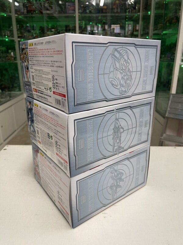 Bandai Saint Seiya Myth Cloth Sky - Marine - Land - Steel Cloth Revival SET 3 Pz - immagine 3