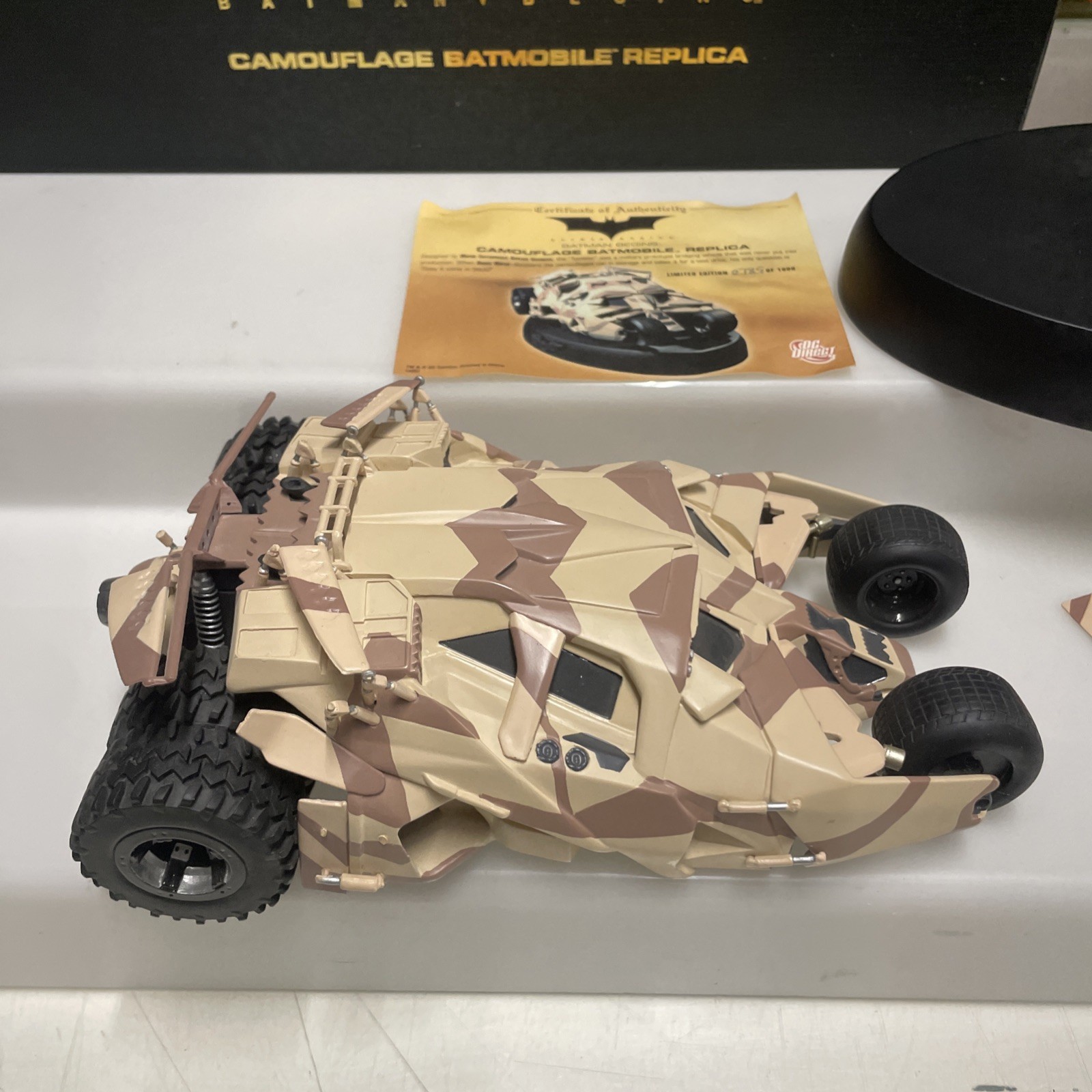 Dc Direct - Batman Begins - Camouflage Batmobile Replica - usata - immagine 6