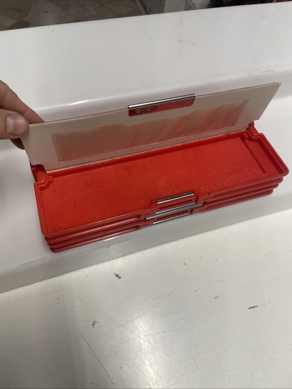 FLOMO VINTAGE 1980 Pencil Case Astuccio Rigido magnetico LOVELY ROLA Rotary Lock - immagine 11