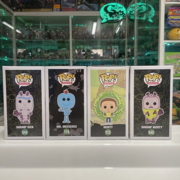 FUNKO POP - Animation - Rick and Morty Lotto Shrimp + Mr.Meeseeks + - immagine 4