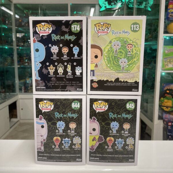 FUNKO POP - Animation - Rick and Morty Lotto Shrimp + Mr.Meeseeks + - immagine 5