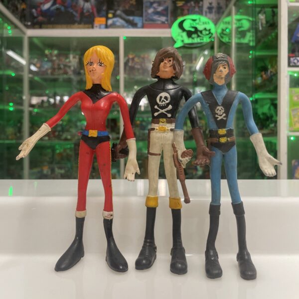 Flexi Bendable CAPITAN HARLOCK ceppiratti set 3 personaggi