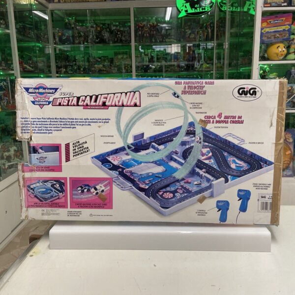 GALOOB Micro Machines ELECTRIC Super Pista CALIFORNIA in valigetta SLOT CAR - immagine 3
