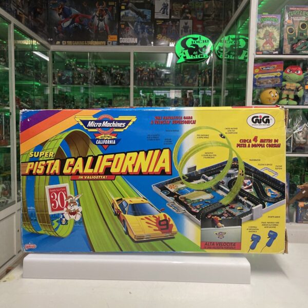 GALOOB Micro Machines ELECTRIC Super Pista CALIFORNIA in valigetta SLOT CAR