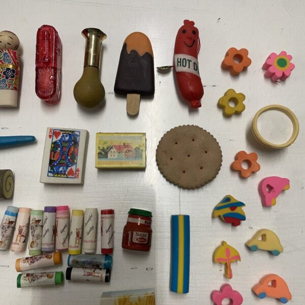 GOMME Lotto gommine vintage anni 80 Mulino Bianco - immagine 4