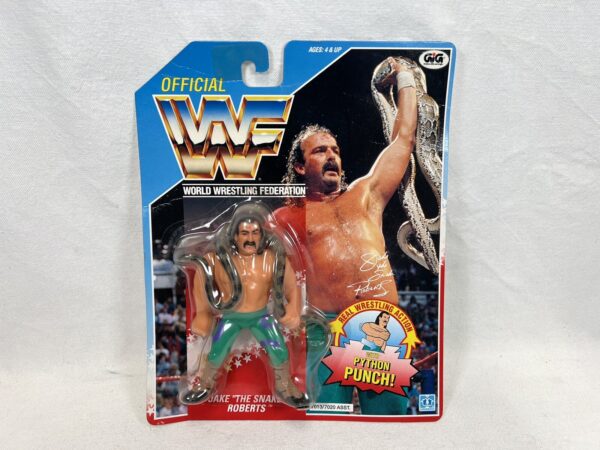 GiG WWF Hasbro Jack “ The Snake” Roberts Wrestling Figure Series 1 1990 - immagine 8