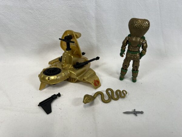Hasbro Gi Joe - Serpentor, Cobra Emperor with Air Chariot 1986 - immagine 5