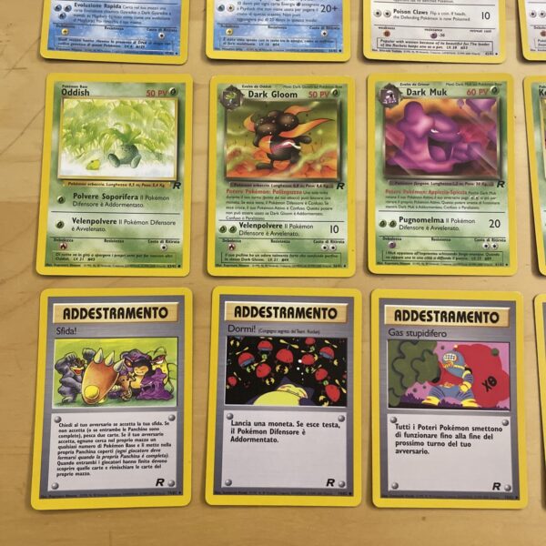 Lotto Carte Pokemon - TEAM ROCKET - Lotto 23 carte gcc ENG Com - Unc - immagine 3
