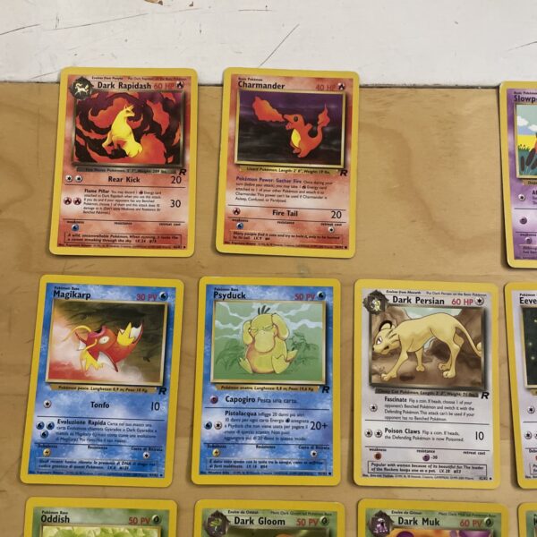 Lotto Carte Pokemon - TEAM ROCKET - Lotto 23 carte gcc ENG Com - Unc - immagine 6