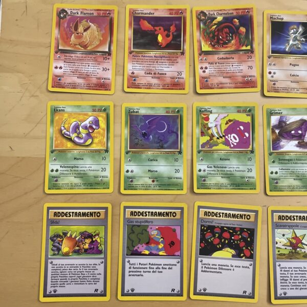 Lotto Carte Pokemon - TEAM ROCKET - Lotto 34 carte gcc ITA Prima Edizione - immagine 3