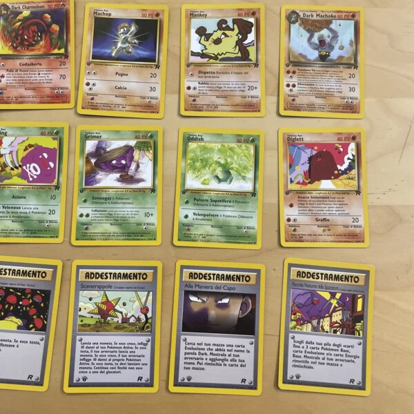 Lotto Carte Pokemon - TEAM ROCKET - Lotto 34 carte gcc ITA Prima Edizione - immagine 4