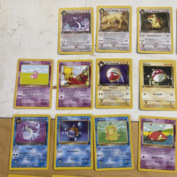 Lotto Carte Pokemon - TEAM ROCKET - Lotto 34 carte gcc ITA Prima Edizione - immagine 6