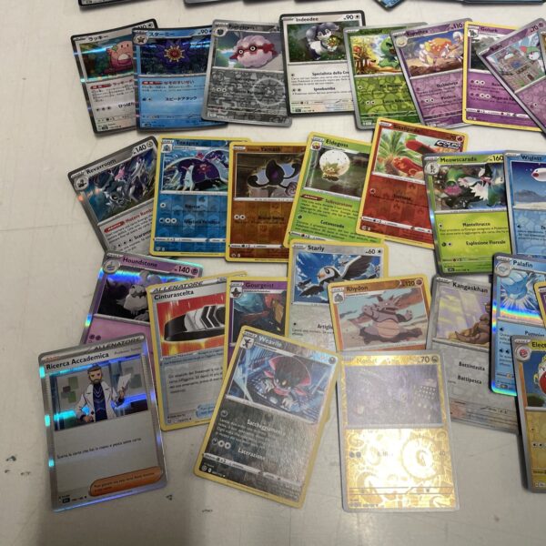 Lotto Carte Pokemon mix 500 ITA ENG JAP Rare e Brillanti Recenti Pikachu B - immagine 11