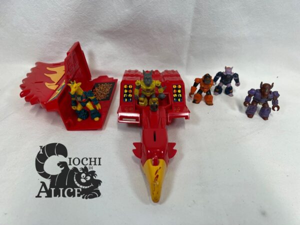 Lotto LASER/BATTLE BEASTS HASBRO TAKARA Navicella + 5 Personaggi