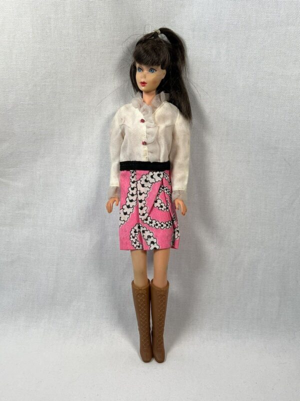 Mattel Barbie vintage Brunette Twist 60’s outfit originale Raro Made In Japan - immagine 3