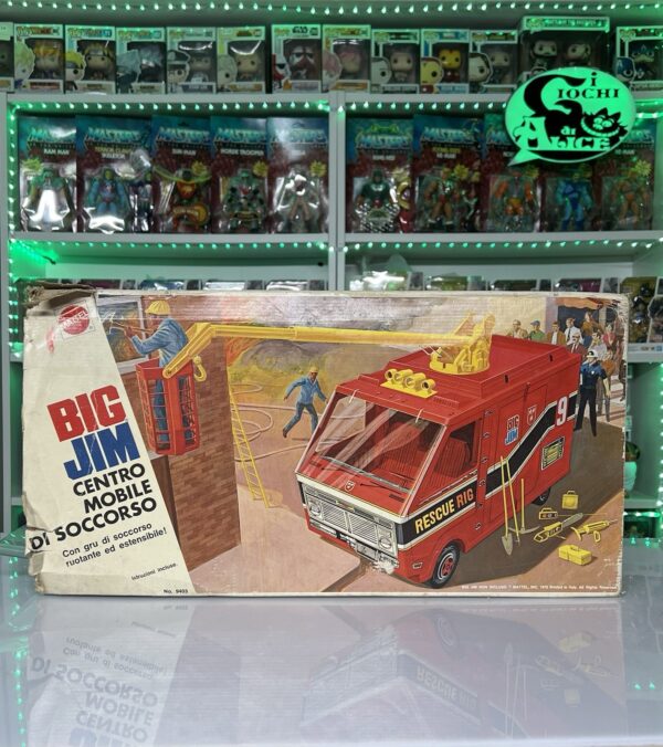 Mattel Serie Big Jim - Veicolo - Centro mobile soccorso con gru