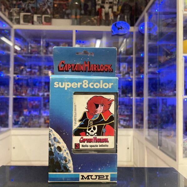 Mupi CAPITAN HARLOCK Cassetta N. 3 Super 8 per CINEVISOR, 1978