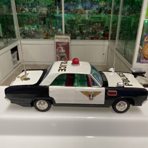 NOMURA T.N. Toys Made in Japan POLICE CAR Stick Shift Tin Toys Vintage Mistery - immagine 12