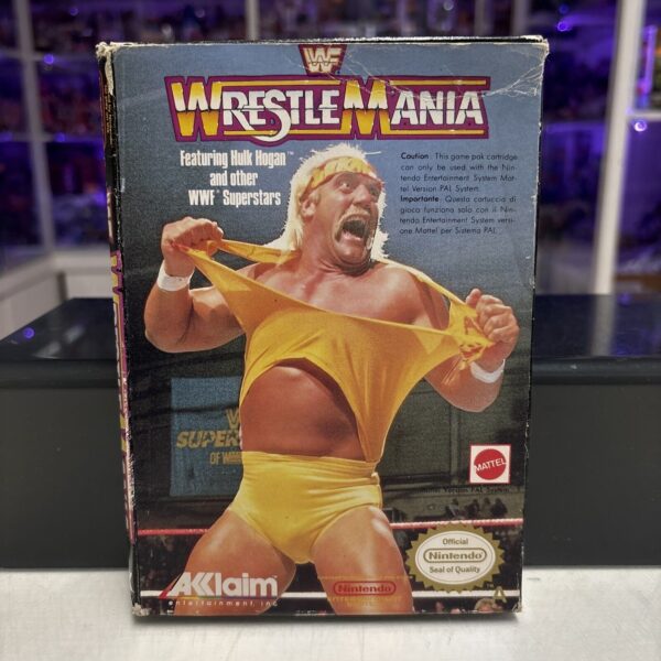 Nintendo NES WWF WRESTLEMANIA Mattel Nintendo PAL ita RARE