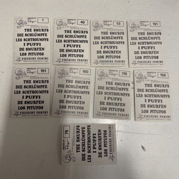 PANINI  28 Figurine -I Puffi - Sticker Peyo anni 80 Piccolo lotto/mancoliste - immagine 4
