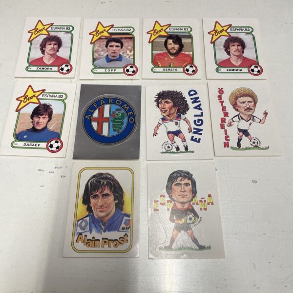 PANINI'S STICKERS - LOTTO 10 ADESIVI - VINTAGE - NUOVI PERFETTI