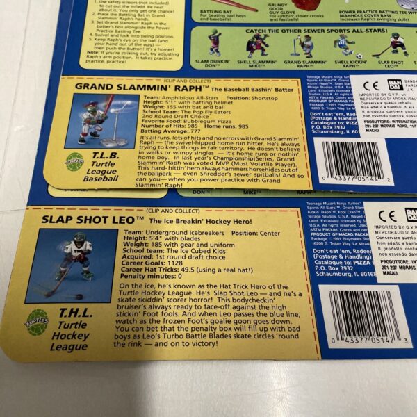 Playmates Vintage Teenage Mutant Ninja Turtles Card Backs 1990s TMNT - ENG - - immagine 3