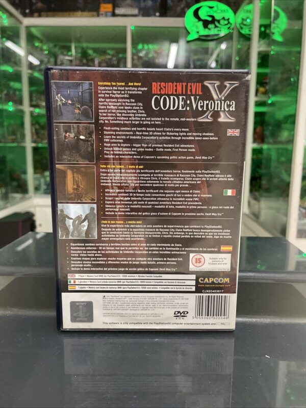 SONY Ps2 Resident Evil CODE: Veronica X  PAL EUR - Prima Edizione - immagine 3