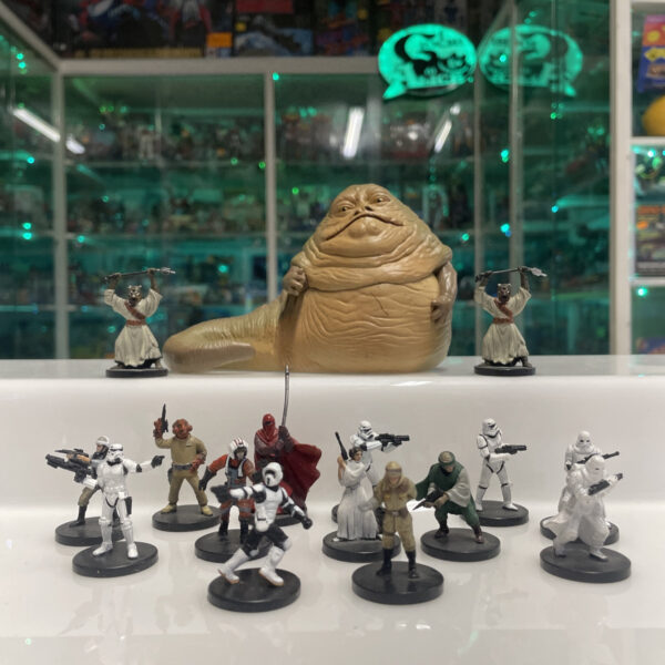 Star Wars Deluxe Figurine Playset Disney Store + Boardgame LOT