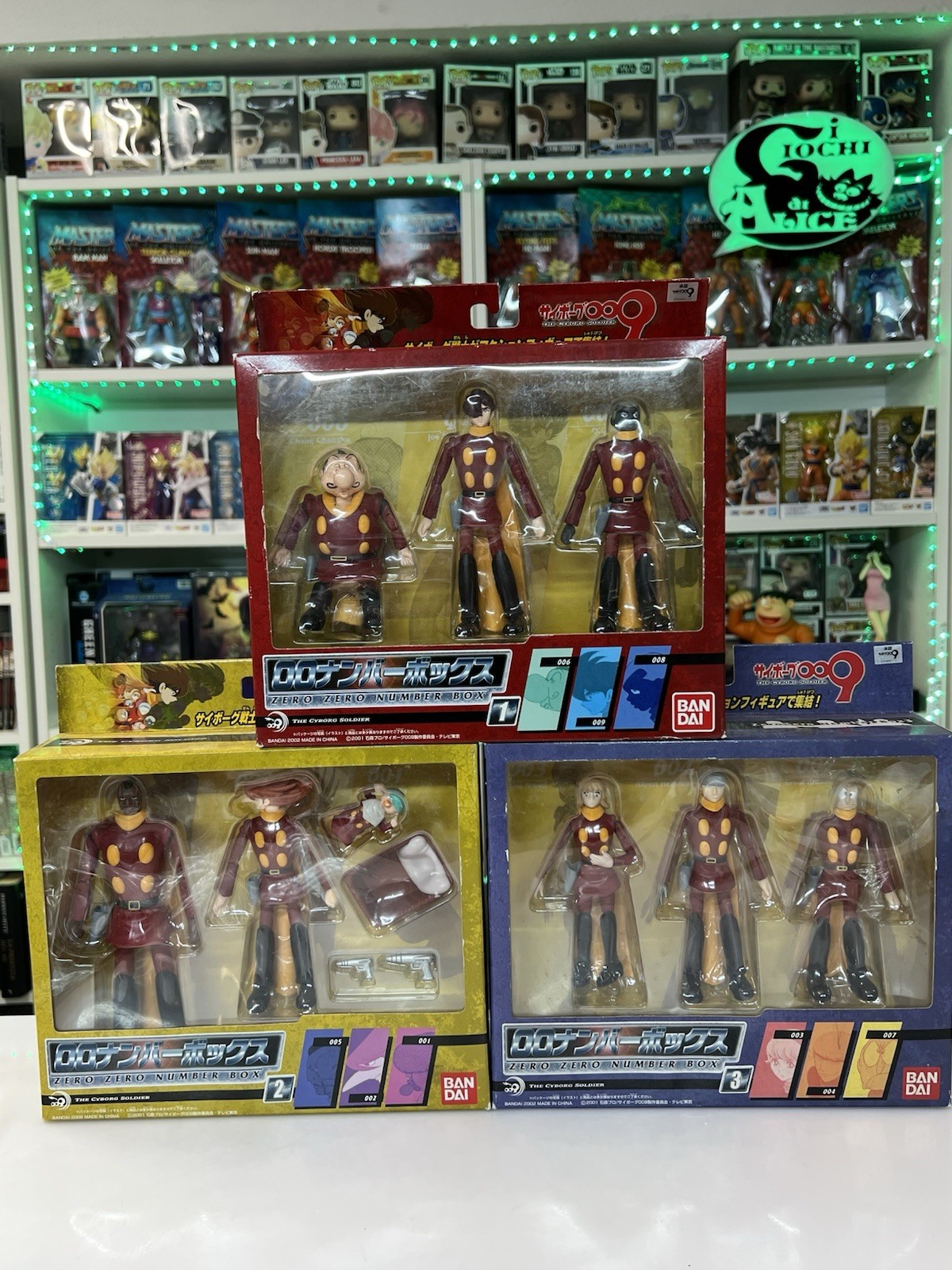 Bandai Action Figure THE CYBORG SOLDIER 009 Full Set Box 1+2+3 cyborg 009