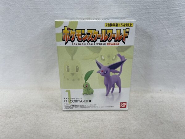 Bandai Pokemon SCALE WORLD Johto Set  - Chikorita & Espeon  1/20 - immagine 3