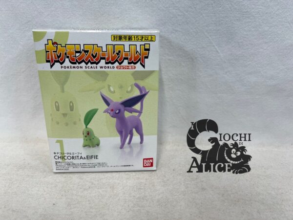Bandai Pokemon SCALE WORLD Johto Set  - Chikorita & Espeon  1/20
