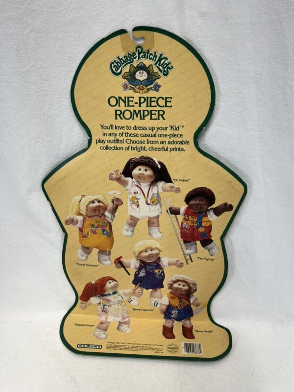 Coleco Outfit Romper Cabbage Patch Kids - Splashy Painter New Moc Mint - immagine 4