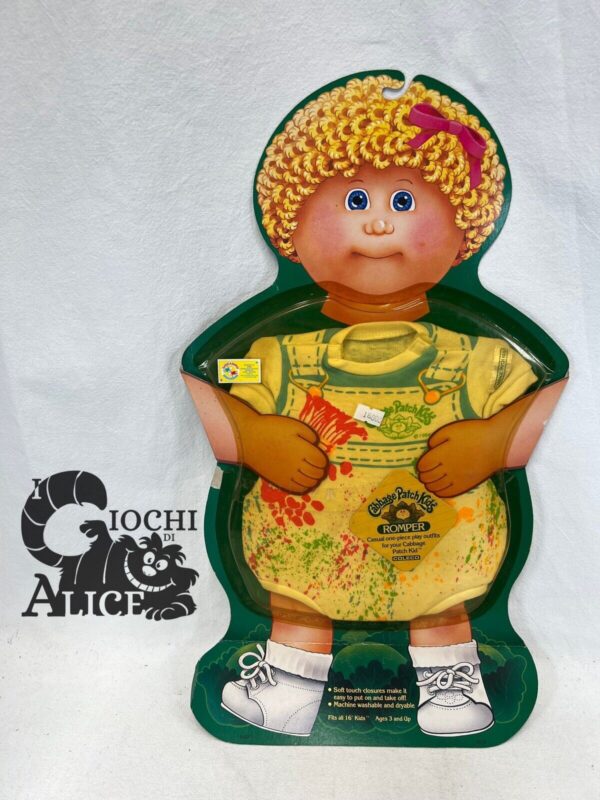 Coleco Outfit Romper Cabbage Patch Kids - Splashy Painter New Moc Mint