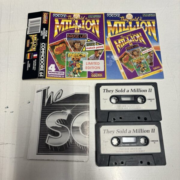 Commodore C64 THEY SOLD A MILLION  II 2 Various Games Cassette Plastic Box - immagine 5