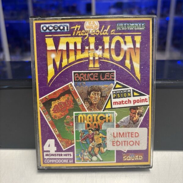 Commodore C64 THEY SOLD A MILLION  II 2 Various Games Cassette Plastic Box
