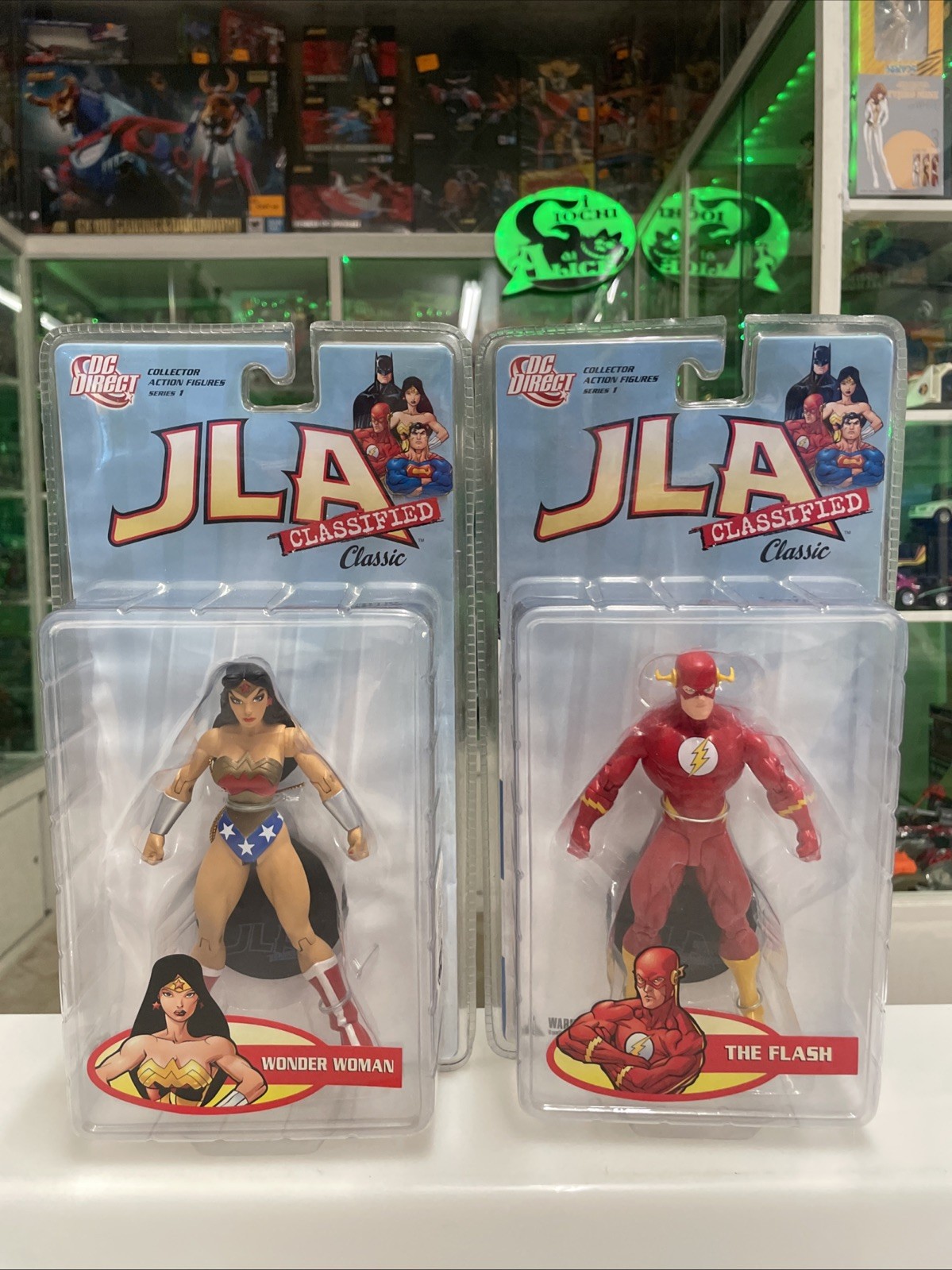 DC Direct - JLA classified Classic- Wonder Woman + Flash - Nuovi Sigillati .