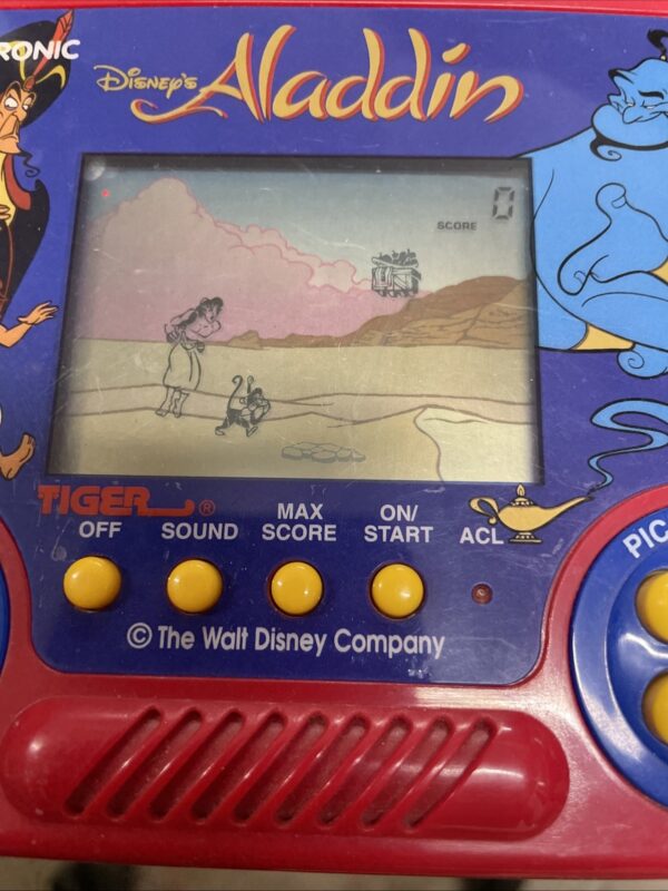 GIG TIGER Electronics Scacciapensieri  Disney ALADDIN Anni 80 Gig FUNZIONANTE - immagine 6