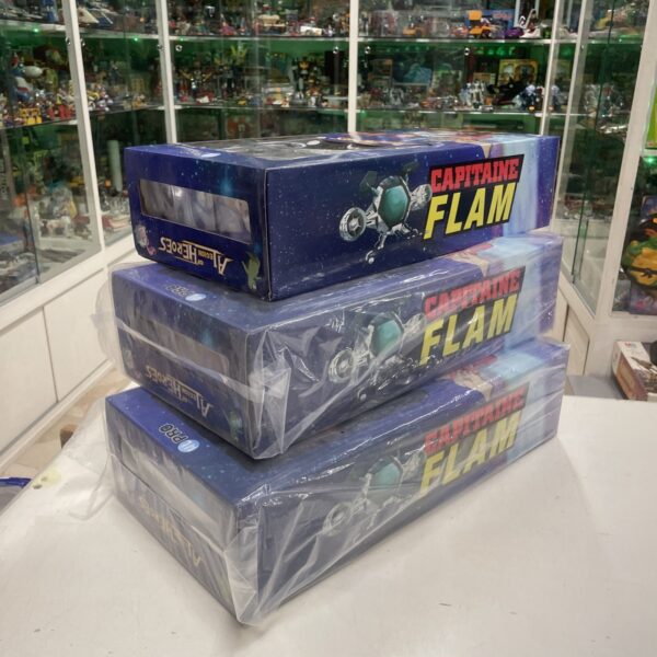 HL Pro - Capitan Futuro Captaine Flam lot 3 Jumbo Figure 45 cm Nuovi Vinile - immagine 5