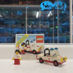 Lego System City Town 6629 Ambulance - completo 100% Vintage