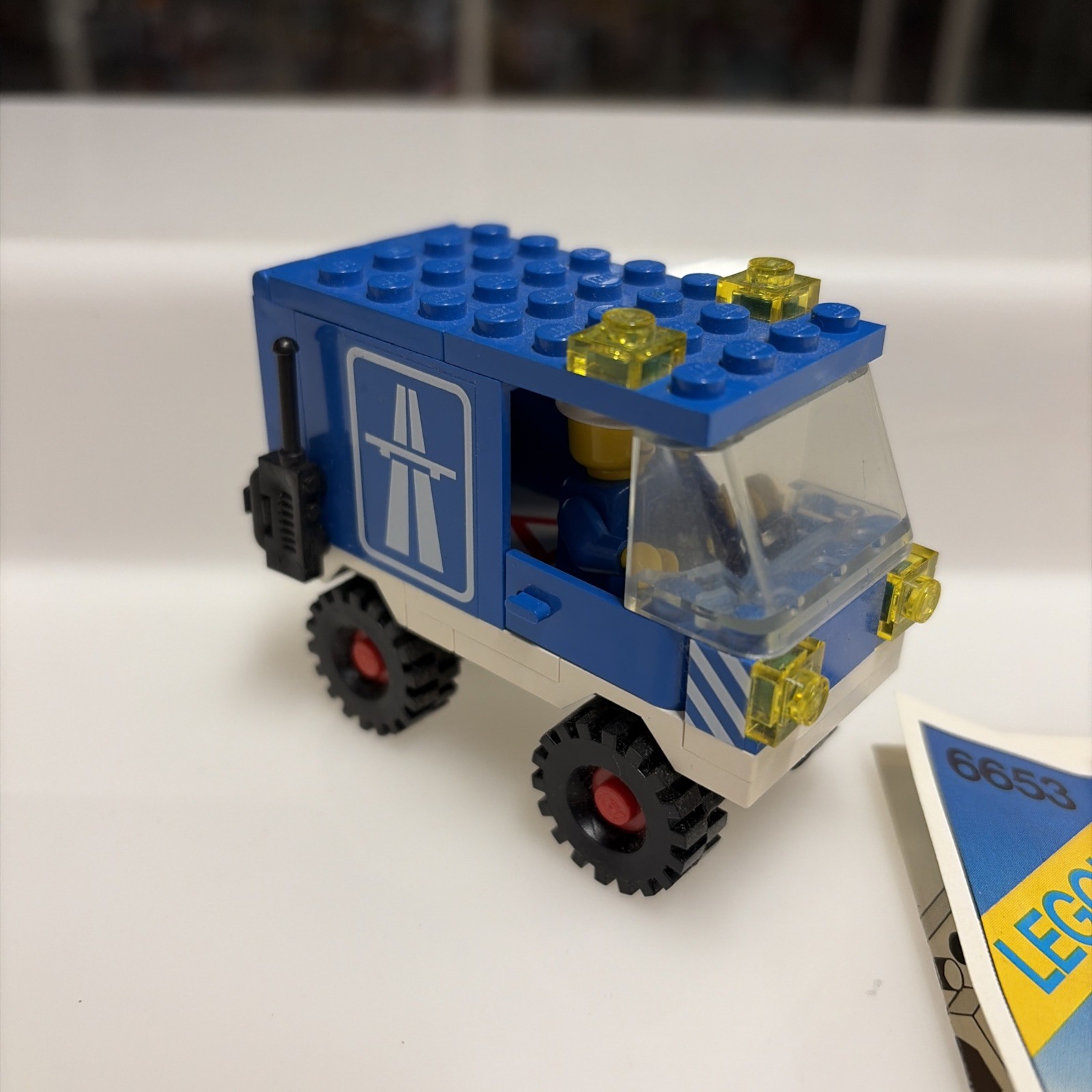 Lego System City Town 6653 Highway Emergency Van - completo 100% Vintage 1981 - immagine 3