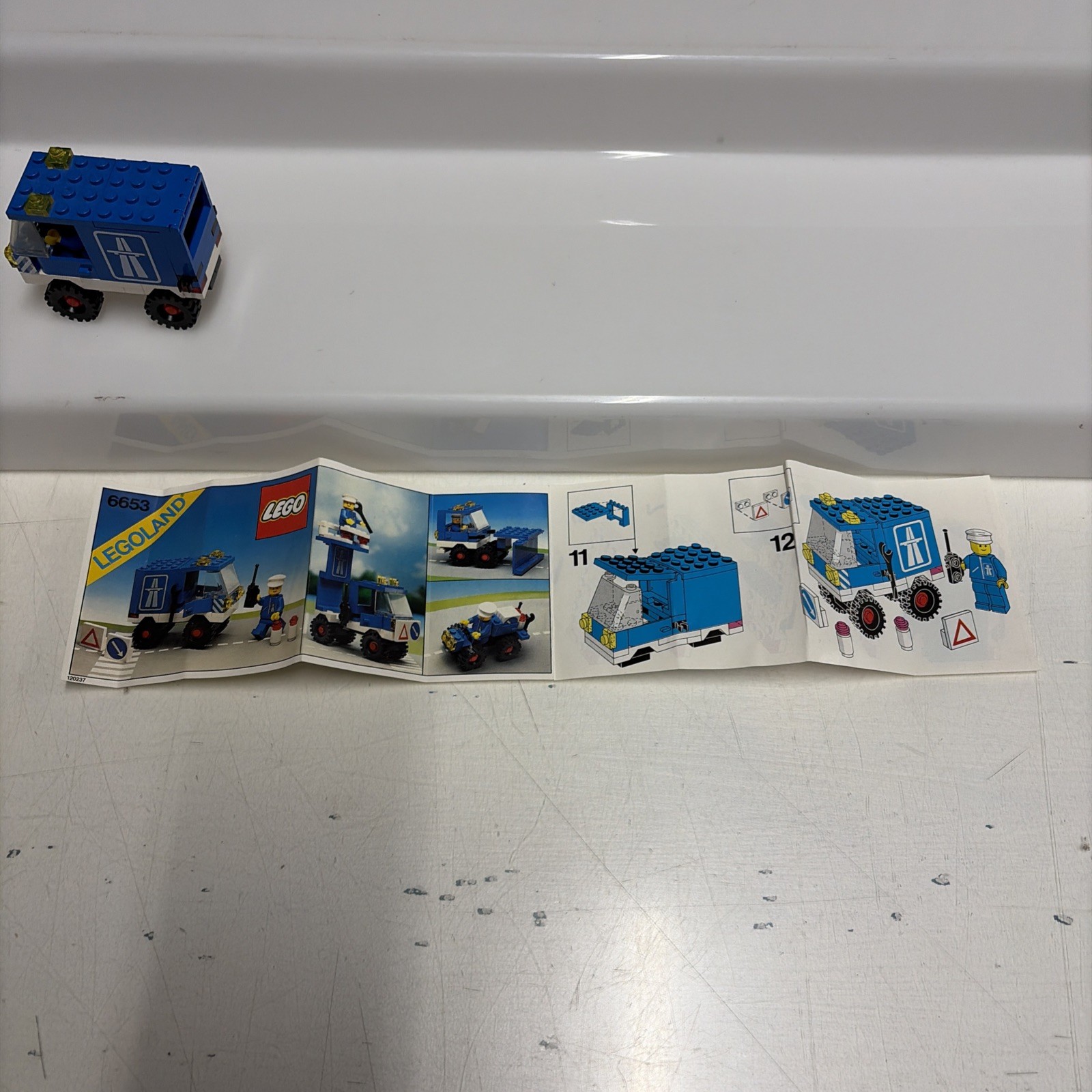 Lego System City Town 6653 Highway Emergency Van - completo 100% Vintage 1981 - immagine 6