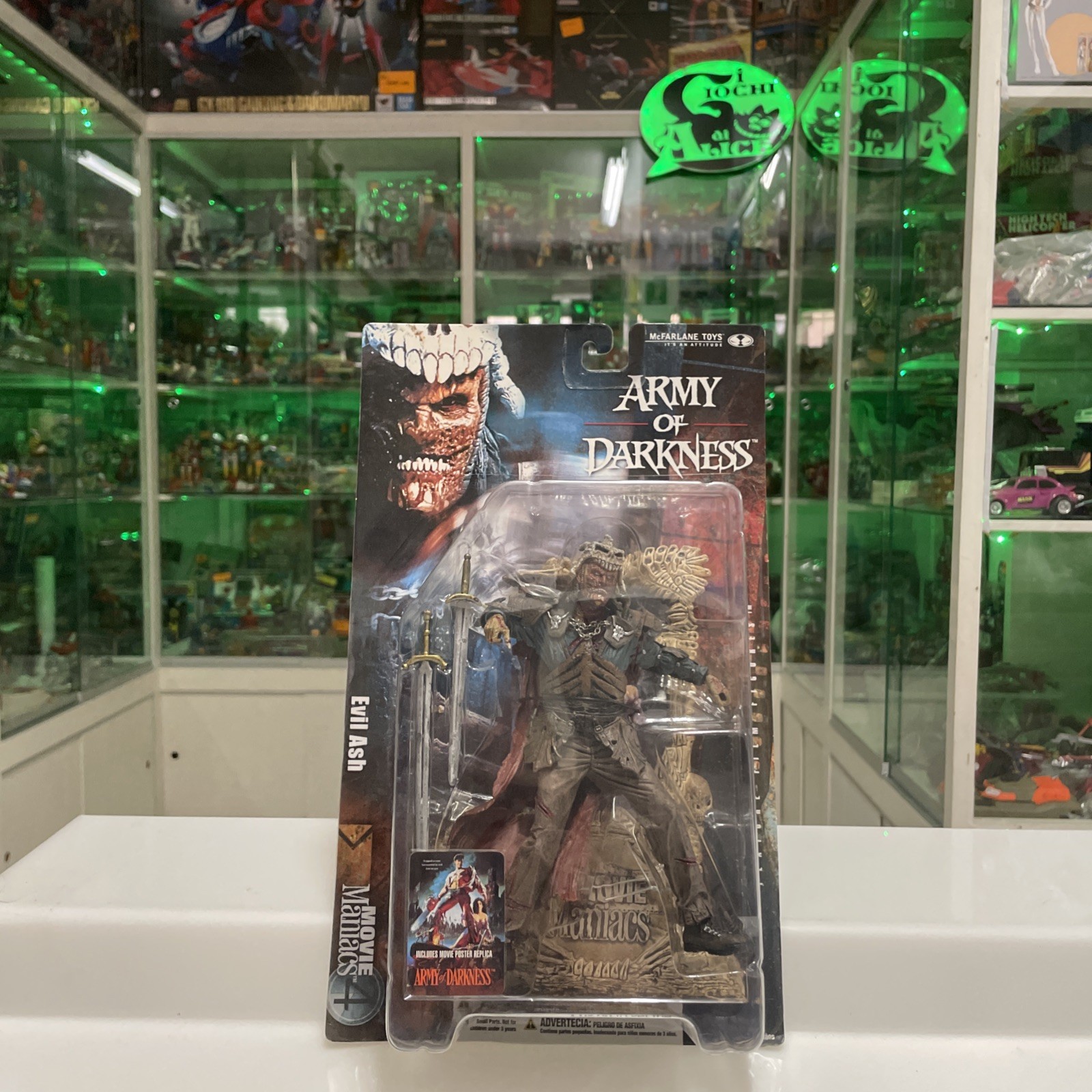 Mcfarlane Toys - Movie Maniacs - Evil Ash - Army Of Darkness- Nuova Sigillata