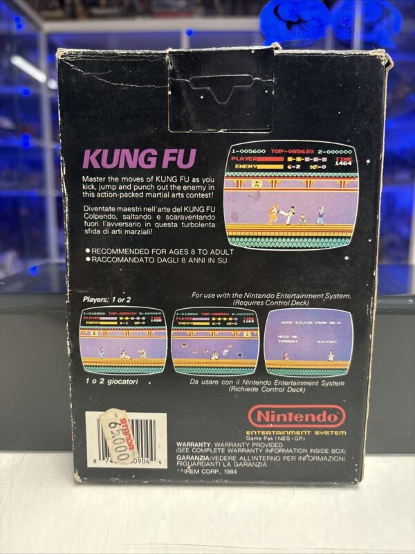Nintendo Nes KUNG FU gioco Nintendo MATTEL PAL ita RARE - immagine 3